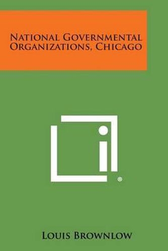 Cover image for National Governmental Organizations, Chicago