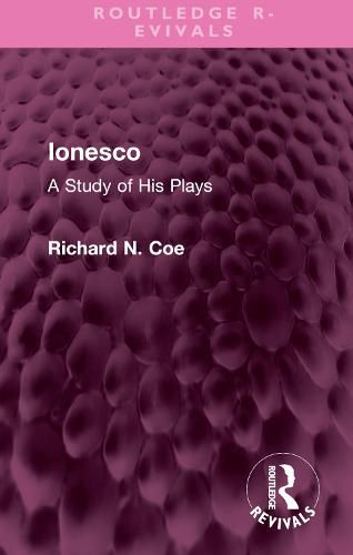 Cover image for Ionesco: A Study of His Plays