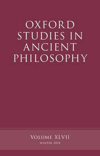 Cover image for Oxford Studies in Ancient Philosophy, Volume 47