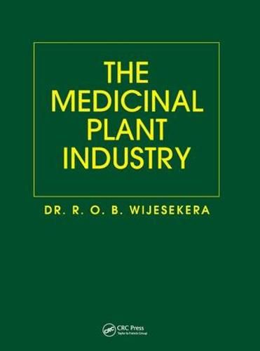 Cover image for The Medicinal Plant Industry