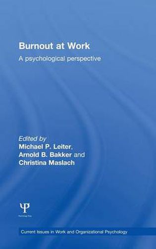 Cover image for Burnout at Work: A psychological perspective