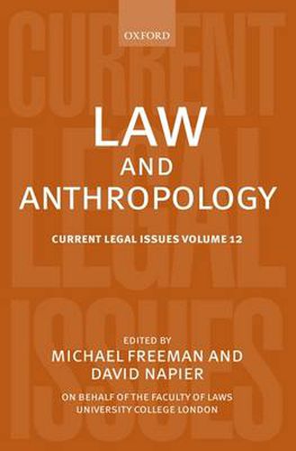 Cover image for Law and Anthropology: Current Legal Issues Volume 12