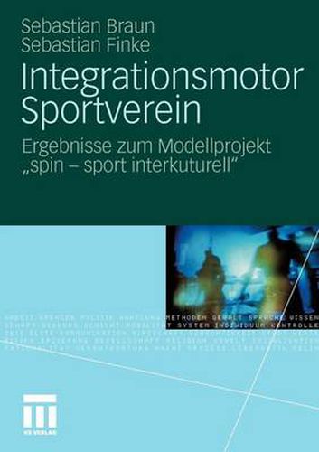 Cover image for Integrationsmotor Sportverein: Ergebnisse Zum Modellprojekt Spin - Sport Interkulturell