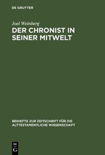 Cover image for Der Chronist in seiner Mitwelt