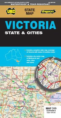 Cover image for Victoria State & Cities Map 319 9th ed (waterproof)