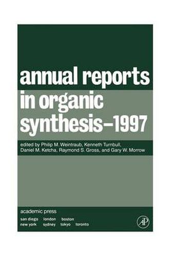 Cover image for Annual Reports in Organic Synthesis 1997