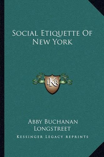 Social Etiquette of New York