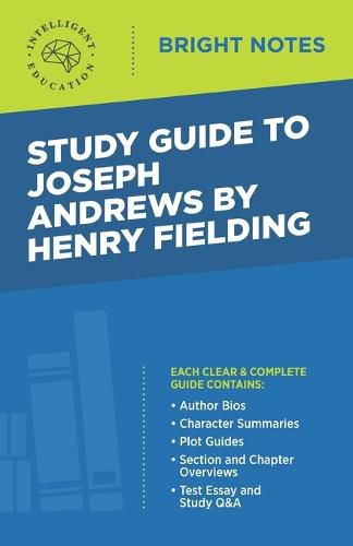 Cover image for Study Guide to Joseph Andrews by Henry Fielding