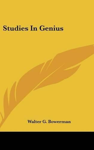 Cover image for Studies in Genius