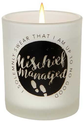 Cover image for Harry Potter: Mischief Managed Glass Votive Candle