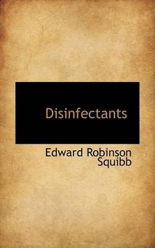 Cover image for Disinfectants