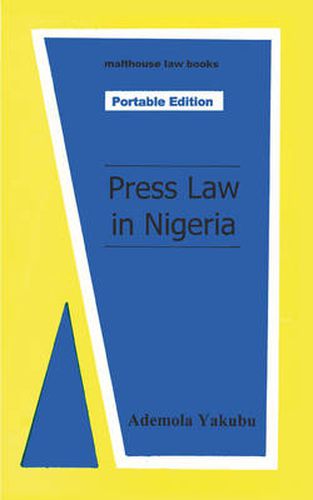 Cover image for Press Law in Nigeria