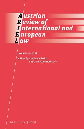 Cover image for Austrian Review of International Law (2018)
