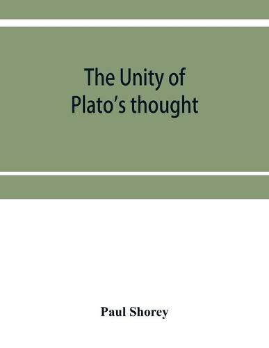 Cover image for The unity of Plato's thought