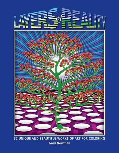 Cover image for Layers of Reality: 32 Unique and Beautiful Works of Art for Coloring