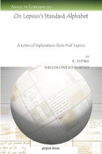 On Lepsius's Standard Alphabet: A Letter of Explanations from Prof. Lepsius