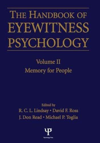 Cover image for Handbook Of Eyewitness Psychology 2 Volume Set: Memory for Events