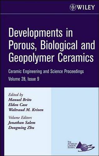 Cover image for Developments in Porous, Biological and Geopolymer Ceramics