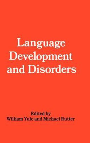 Cover image for Language Development and Disorders