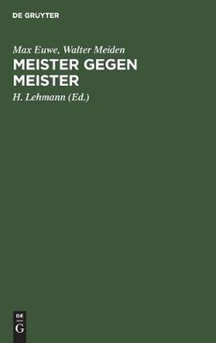 Meister Gegen Meister