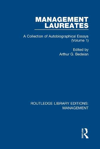 Cover image for Management Laureates: A Collection of Autobiographical Essays (Volume 1)