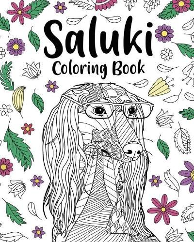 Cover image for Saluki Coloring Book