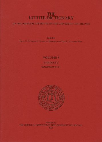 Cover image for Hittite Dictionary of the Oriental Institute of the University of Chicago. Volume S fascicle 2