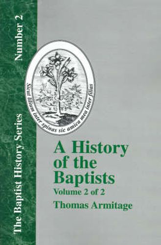 A History of the Baptists - Vol. 2