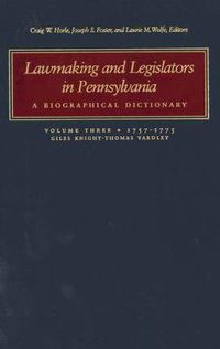 Cover image for Lawmaking and Legislators in Pennsylvania: A Biographical Dictionary, Vol. 3 (two-book set)