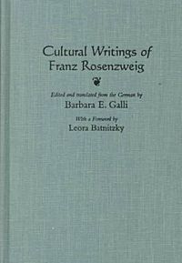 Cover image for Cultural Writings of Franz Rosenzweig