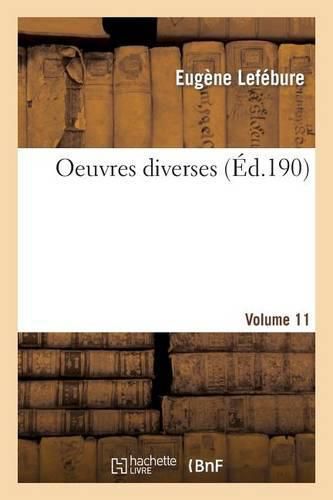 Cover image for Oeuvres Diverses. Vol. 1