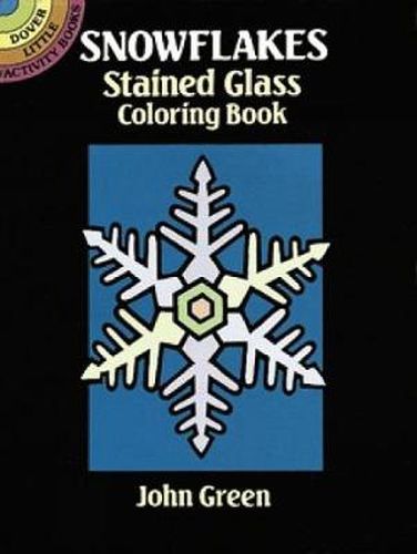 Snowflakes Stained Glass Colouring Book