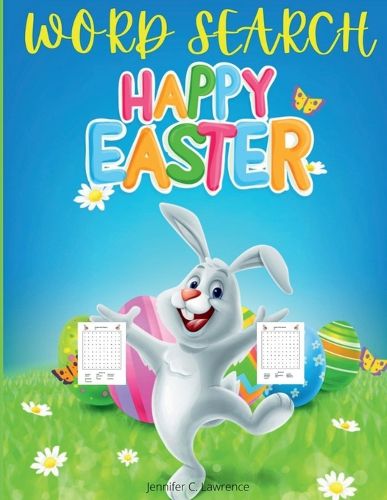 Cover image for Happy Easter Word Search for Kids