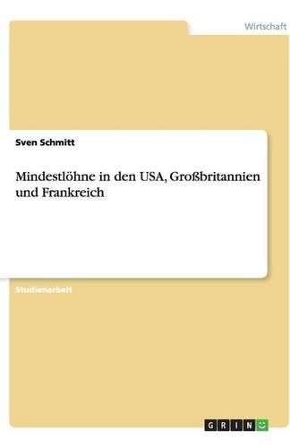 Cover image for Mindestloehne in den USA, Grossbritannien und Frankreich