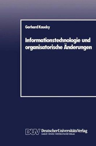 Cover image for Informationstechnologie und organisatorische AEnderungen