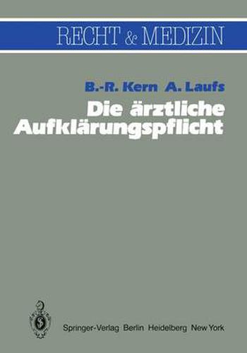 Cover image for Die Arztliche Aufklarungspflicht