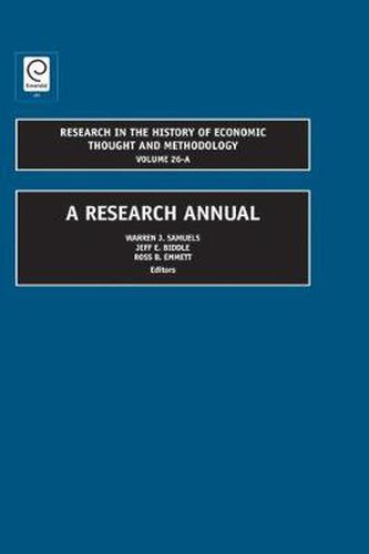 Cover image for A Research Annual