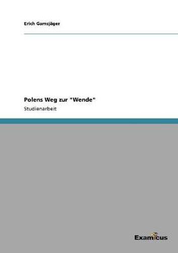 Cover image for Polens Weg zur Wende