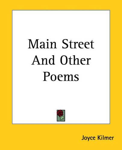 Cover image for Main Street And Other Poems