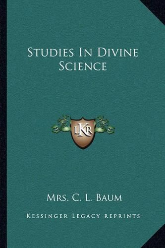 Cover image for Studies in Divine Science