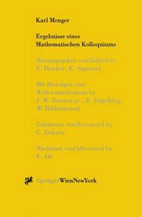 Cover image for Karl Menger: Ergebnisse Eines Mathematischen Kolloquiums