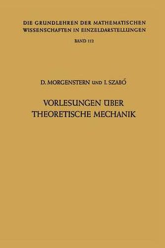 Cover image for Vorlesungen UEber Theoretische Mechanik