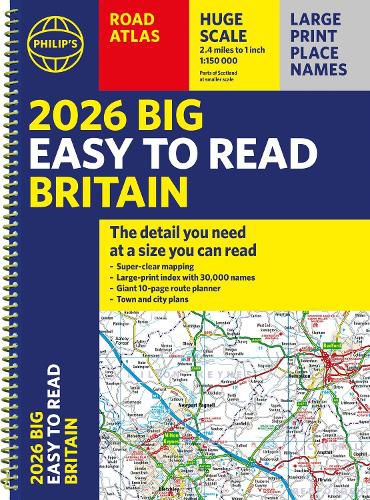 Cover image for 2026 Philip's Big Easy to Read Britain Road Atlas