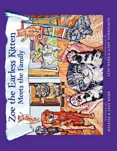 Cover image for Zoe the Earless Kitten: Zoe Meets the Family