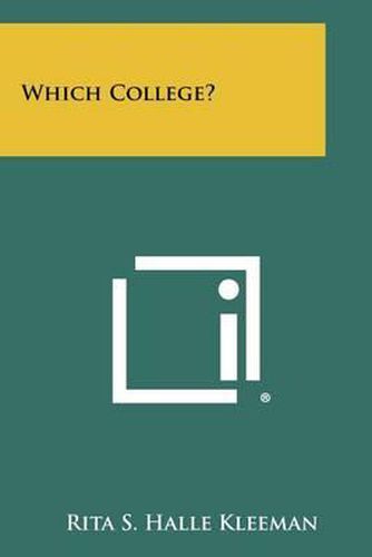 Cover image for Which College?