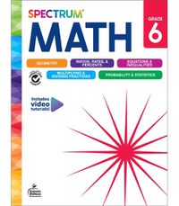 Cover image for Spectrum Math Workbook, Grade 6