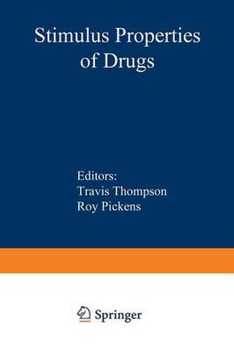 Cover image for Stimulus Properties of Drugs