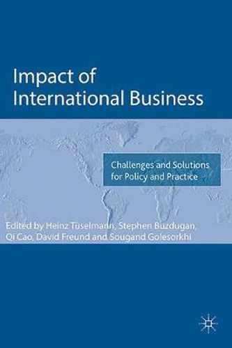 Cover image for Impact of International Business: Challenges and Solutions for Policy and Practice