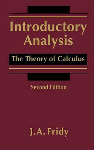 Cover image for Introductory Analysis: The Theory of Calculus