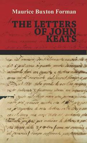 Cover image for The Letters Of John Keats